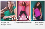 Acting and modeling zed cards
